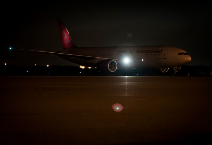 Airmen from the 15th Airlift Squadron returned to Joint Base Charleston – Air Base, S.C., May 4, 2013, after a two-month deployment to Southwest Asia. The squadron flew 1,000 sorties while safely moving 40 million pounds of cargo and 5,000 passengers throughout the area of responsibility. The squadron also precisely executed 33 combat airdrops resupplying forward operating bases throughout Southwest Asia with 900 bundles of supplies. (U.S. Air Force photo/ Senior Airman Dennis Sloan)