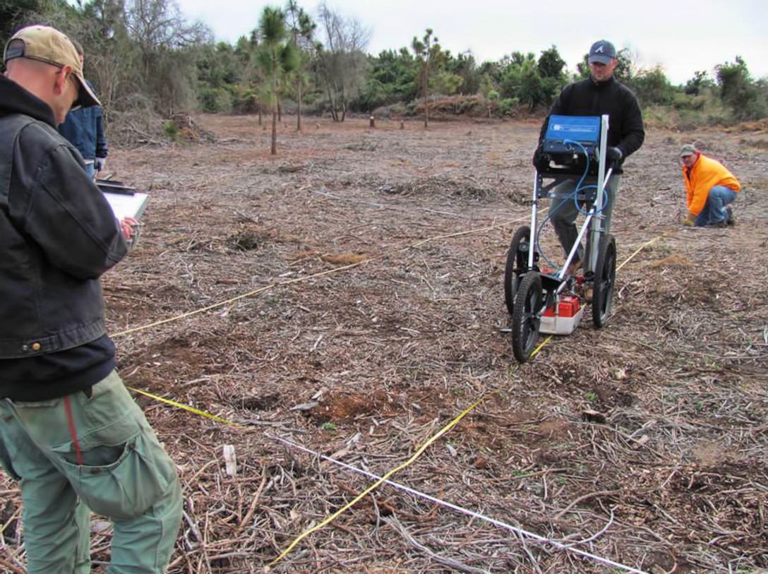 Ground penetrating radar testing for buried historic features aboard Marine Corps Base Camp Lejeune, N.C.