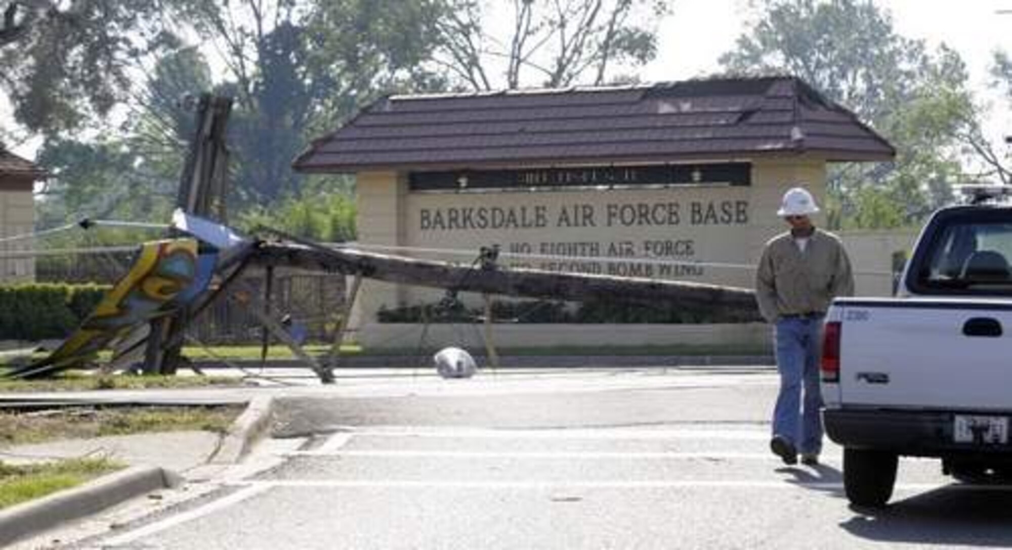 2009 Tornado damage to Barksdale Air Force Base
(courtesy photo /2nd Civil Engineer
emergency management)