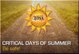 2013 Critical Days of Summer 