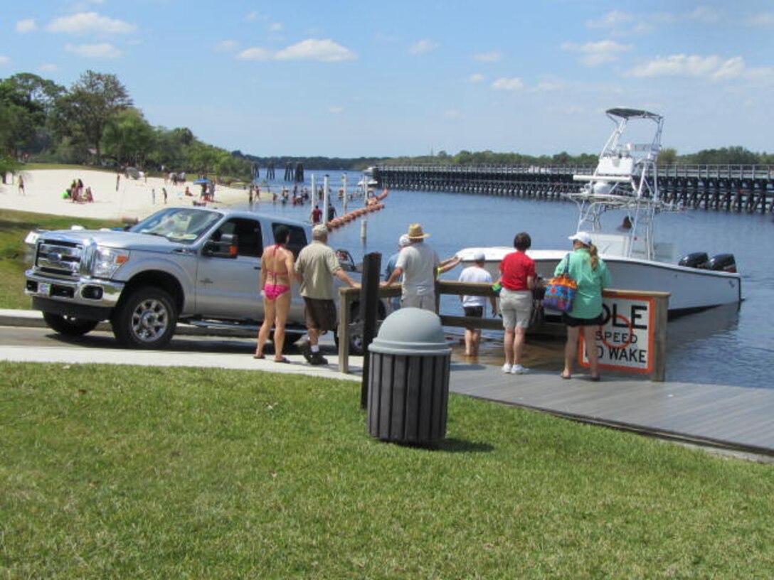 Boat Ramp at W.P. Franklin Lock & Dam in Alva Florida