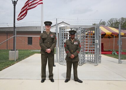 The Marine Corps Information Operations Center (MCIOC) dedicates it's new building, Walt Hall, to General Lewis W. Walt on  April 19, 2013 at Marine Corps Base Quantico, Quantico, Va. Gen. Walt was designated in 1968 as the first four-star Assistant Commandant of the Marine Corps and is recognized as a pioneer in Marine Corps information operations. (Official U.S. Marine Corps photo by Sgt. Kristofer Atkinson/Released)