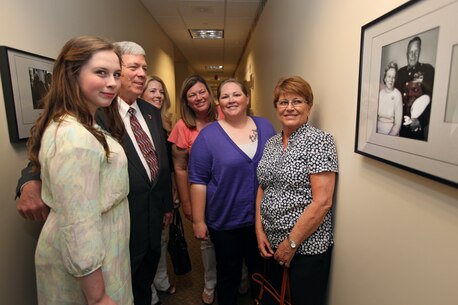 The Marine Corps Information Operations Center (MCIOC) dedicates it's new building, Walt Hall, to General Lewis W. Walt on  April 19, 2013 at Marine Corps Base Quantico, Quantico, Va. Gen. Walt was designated in 1968 as the first four-star Assistant Commandant of the Marine Corps and is recognized as a pioneer in Marine Corps information operations. (Official U.S. Marine Corps photo by Sgt. Kristofer Atkinson/Not released)