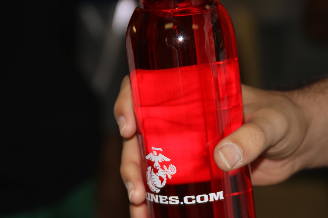 The Marine Corps donated 900 water bottles to run participants who were part of the 8th annual Jaguar 5k in Falls Church, Va. Each of the 800 plus runners received a gift bag to include the Marines.com water bottle.