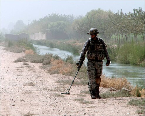 Master Sgt. Benjamin Horton, 21st Civil Engineer Squadron Explosive Ordnance Disposal technician, is competing in the Warrior Games this year, representing the Air Force in the Men's 100-meter Freestyle Open. This is Horton’s second time competing in the games. As an EOD technician, Horton has been injured several times while deployed with multiple shrapnel and blast injuries. (U.S. Air Force photo)