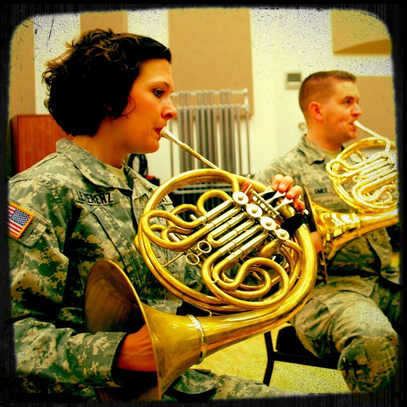 In joint cooperation with the Army TRADOC Band, Langley winds prepares for a chamber winds concert.