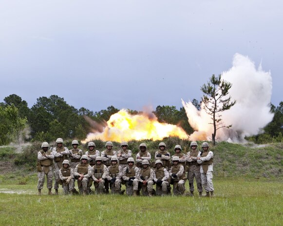 Combat engineers with Marine Wing Support Squadron 272 took to the field to refresh the Marines’ proficiency with different tactics used to breach concrete walls and doors as wells as different methods to use explosives, May 7. The Marines are stationed aboard Marine Corps Air Station New River but they strive to maintain proficiency on the entire military occupational specialty mission-essential task list.