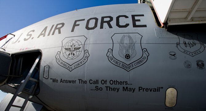 One of McConnell’s KC-135 Stratotankers sits on the flightline prior to a sortie May 14, 2013, McConnell Air Force Base, Kan. This flight was also the final flight of the 22nd Air Refueling Commander, Col. Ricky Rupp. (U.S. Air Force Photo/Senior Airman Armando A. Schwier-Morales)