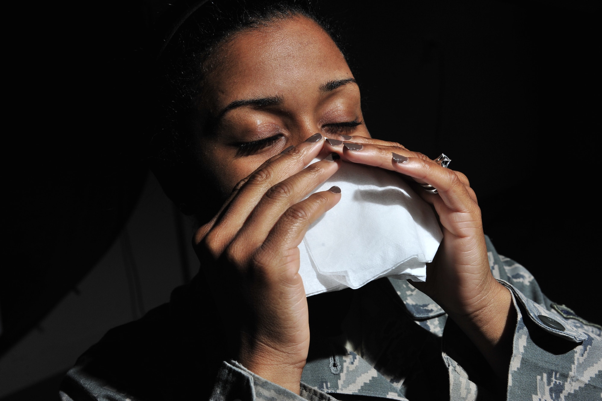 Pollen producing trees can cause allergies during the springtime.Symptoms include sneezing, runny nose, congestion, itchy and watery eyes.  These symptoms may range from being mildly annoying to severely impacting day-to-day life. (U.S. Air Force photo/Senior Airman Tristin English)