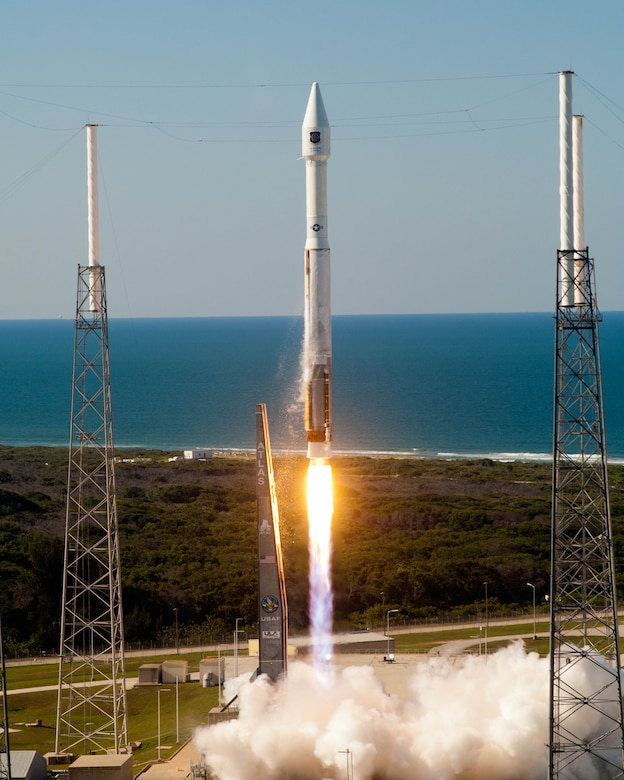 A United Launch Alliance (ULA) Atlas V rocket successfully launched the fourth Global Positioning System (GPS) IIF-4 satellite for the U.S. Air Force at 5:38 p.m. EDT, May 15, 2013, from Space Launch Complex-41, Cape Canaveral Air Force Station, Fla. Photo: ULA