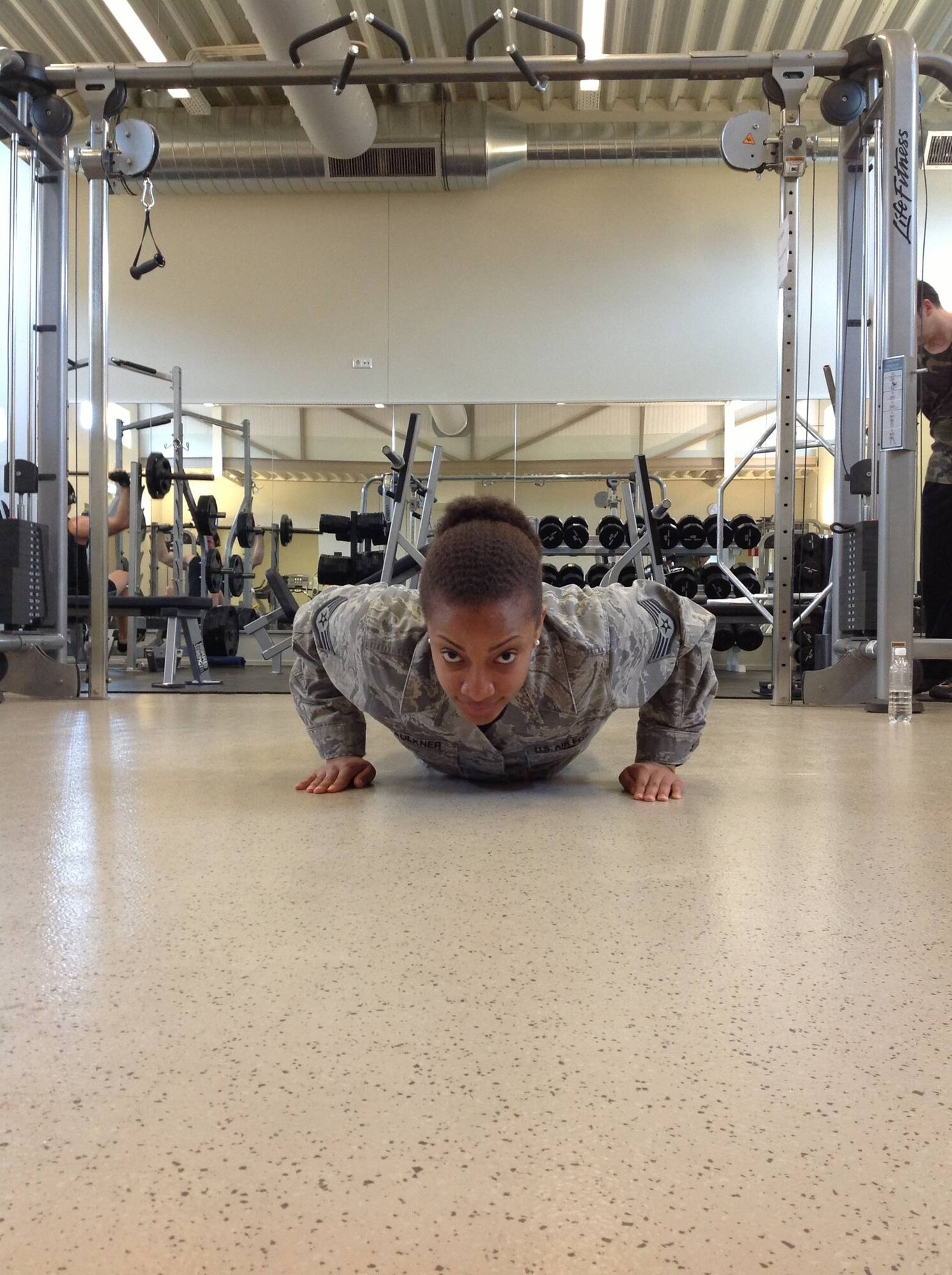SPANGDAHLEM AIR BASE, Germany – U.S. Air Force Staff Sgt. Sondrea Faulkner, 703rd Munitions Support Squadron operations NCO in charge and unit fitness program manager, is the Super Saber Performer for the week of May 16-22, 2013. (Courtesy photo)