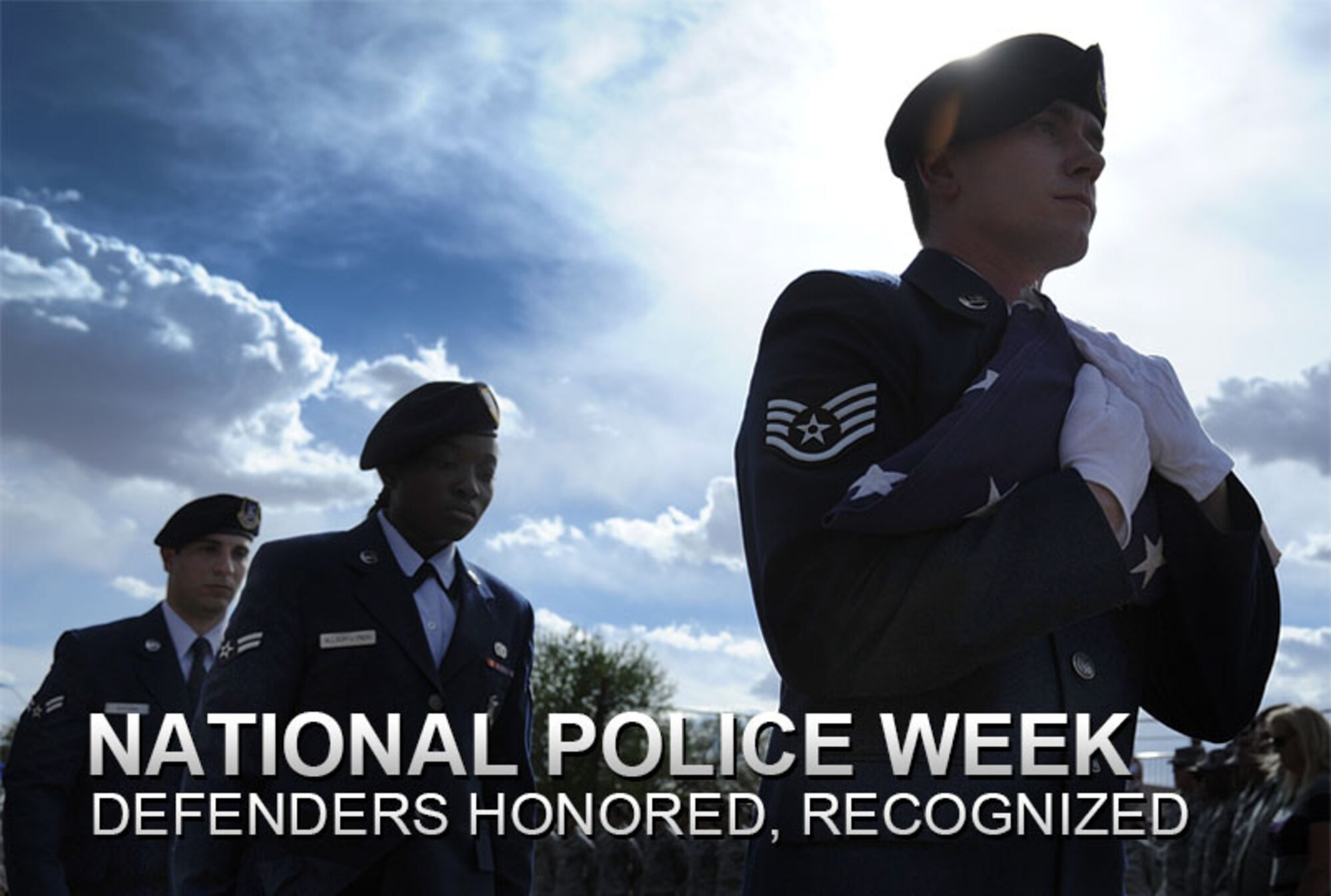 The 27th Special Operations Security Forces Squadron participated in various events in honor of National Police Week at Cannon Air Force Base, N.M., May 13-17, 2013. National Police Week is an observance held to honor law enforcement officials for their sacrifices and hard work. (U.S. Air Force photo/Senior Airman Ericka Engblom)