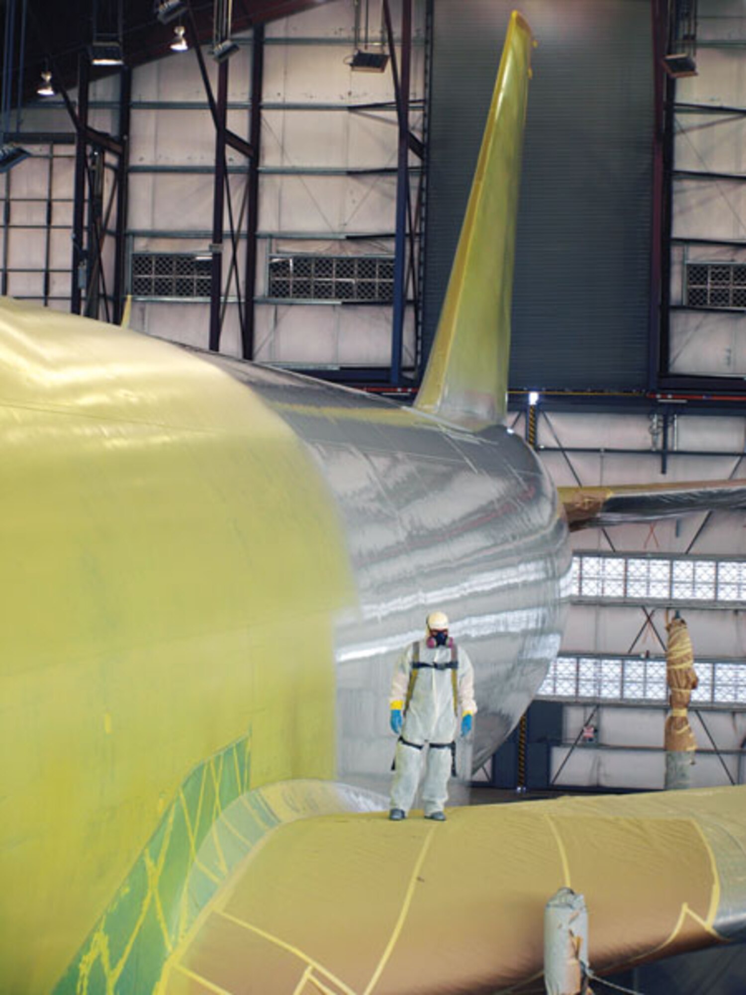 Thanks to efforts by Air Force Civil Engineer Center, Leading Edge Aviation Services now operates five hangars—a total of 235,000 square feet —  employing 200-plus workers at the former George AFB closed under BRAC. Leading Edge services more than 200 aircraft per year for customers such as United, Delta and Air Canada.