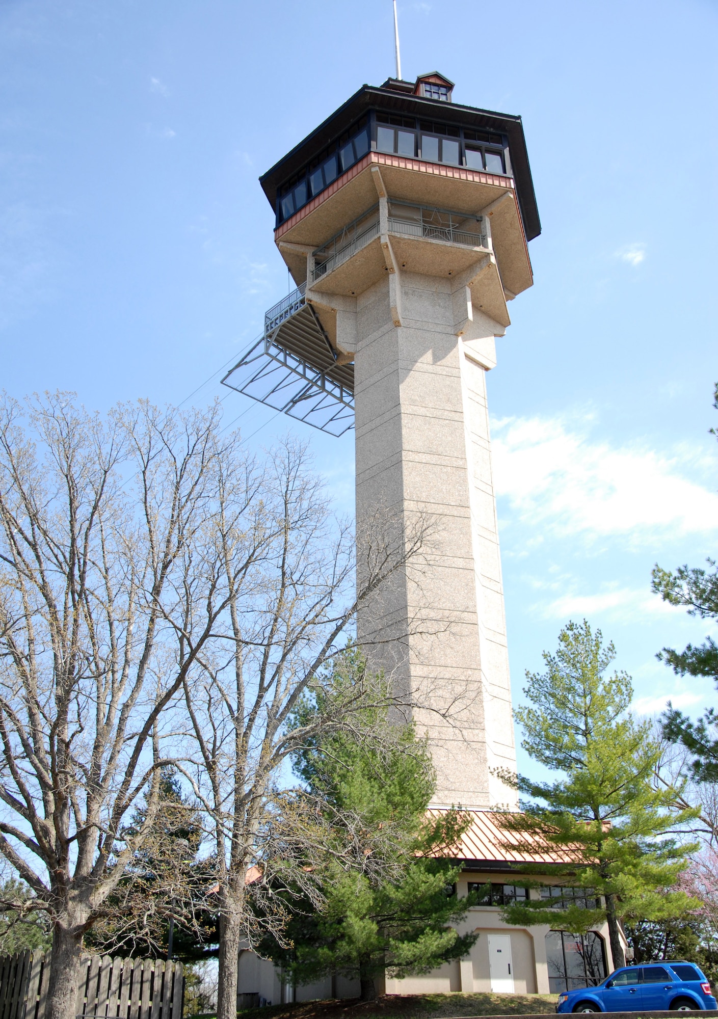 The Inspiration Tower located at Shepherd of the Hills is 230 ft. and weighs 3 million pounds. On a clear day, one can see over 90 miles. (U.S. Air Force photo by Senior Airman Regina Agoha)