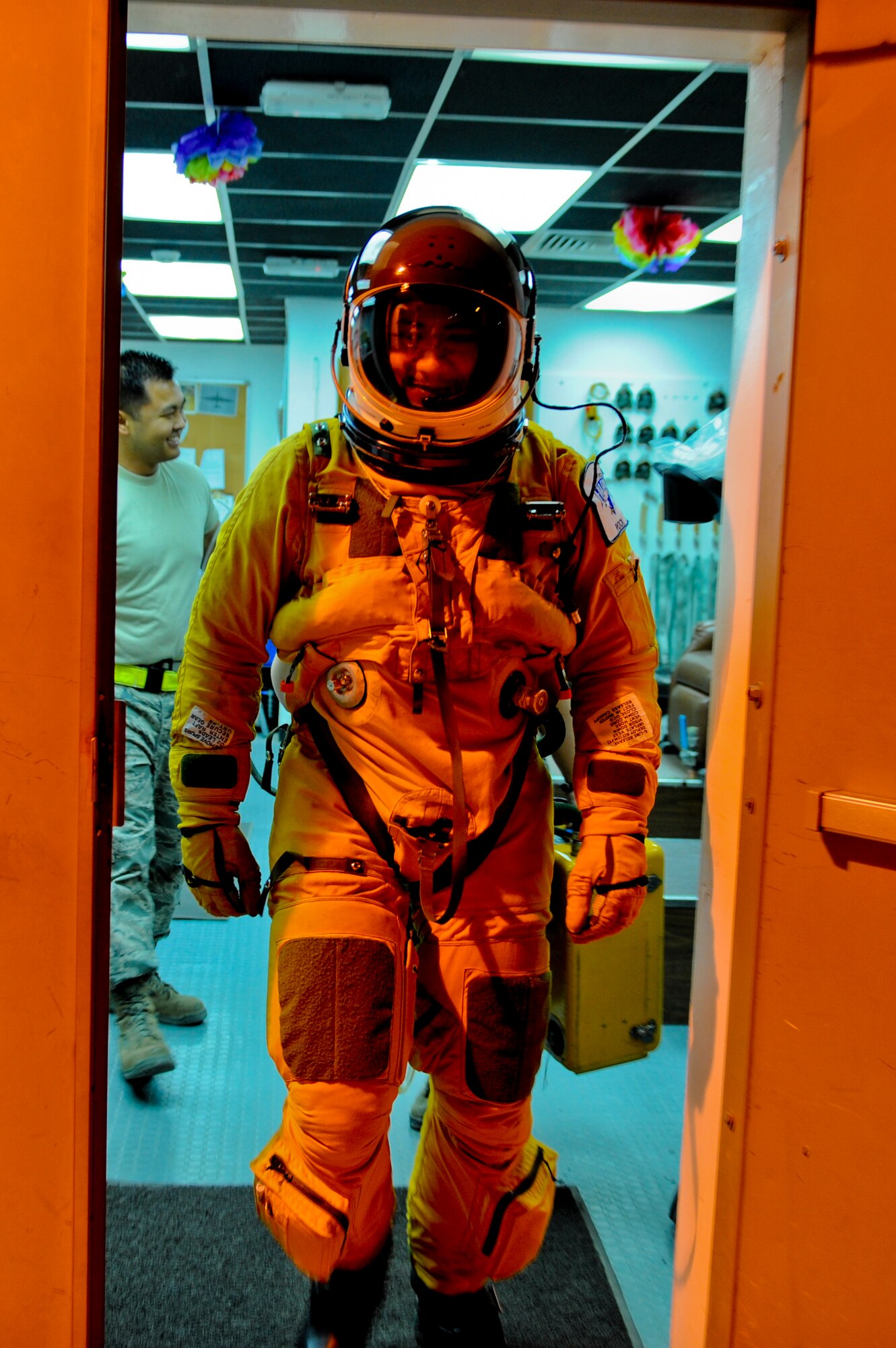U.S. Air Force Maj. Patrick Hudson, 99th Expeditionary Reconnaissance Squadron U-2 pilot, steps to the aircraft for his final combat sortie May 17, 2013, at an undisclosed location in Southwest Asia. Hudson is the 31st pilot in the U-2 program to reach 2,000 flying hours and holds the fourth highest amount of hours in the U-2 program's 58 years of existence. Hudson hails from Fayette, Miss., and is deployed from Beale Air Force Base, Calif. (U.S. Air Force photo by Staff Sgt. Joshua J. Garcia)
