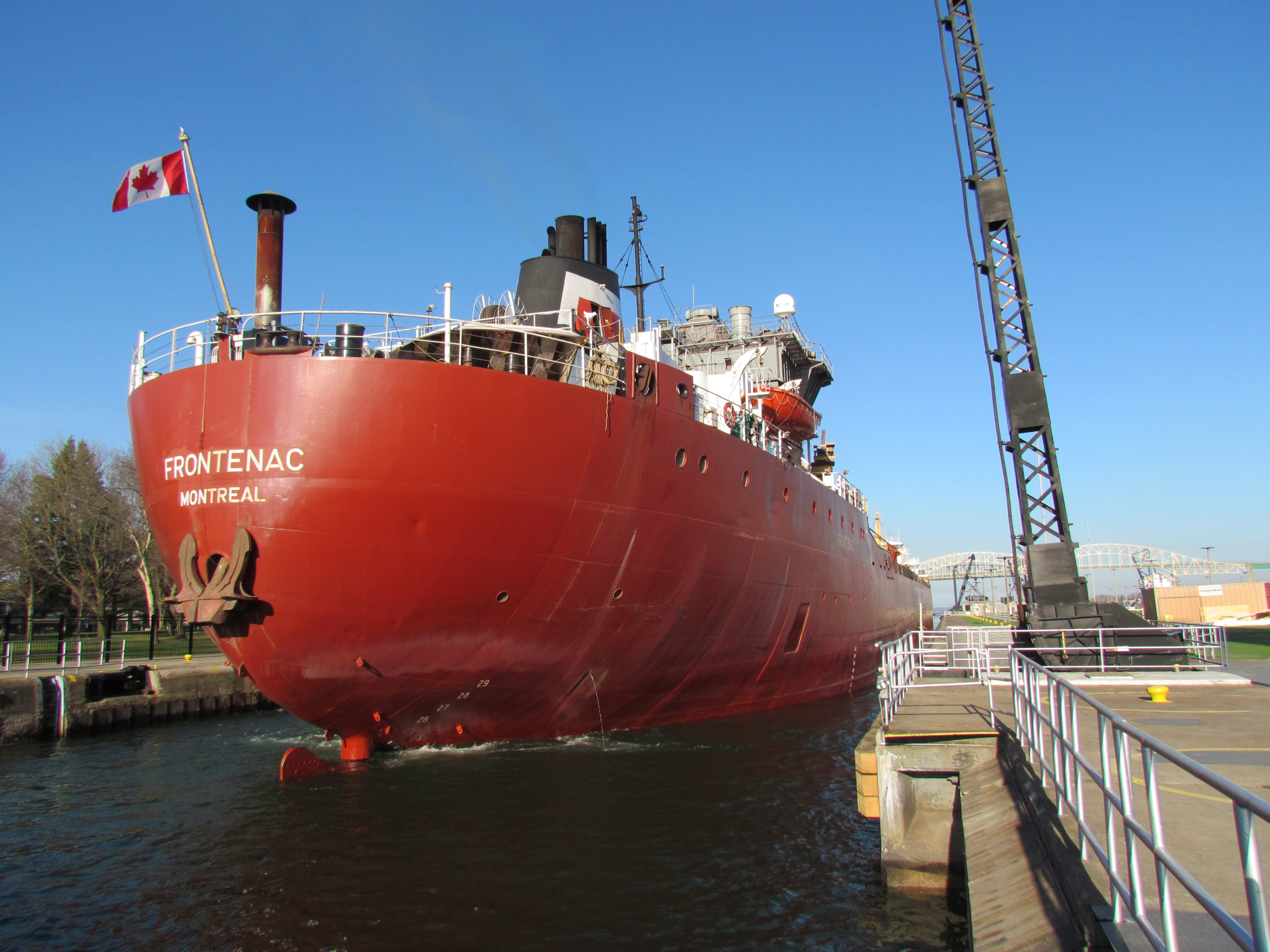 Frontenac in the MacArthur Lock