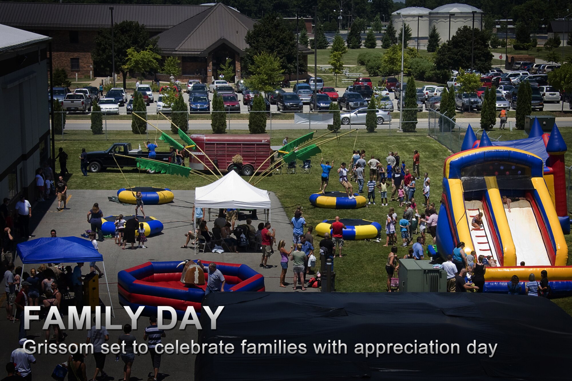 GRISSOM AIR RESERVE BASE, Ind. -- Grissom's annual Family Appreciation Day will be held here June 1 and will feature a wide variety of food and activities for all ages. The day is held to thank families of military and Air Force civilian personnel for the support they give to their loved ones. (U.S. Air Force photo illustration/Tech. Sgt. Mark R. W. Orders-Woempner)