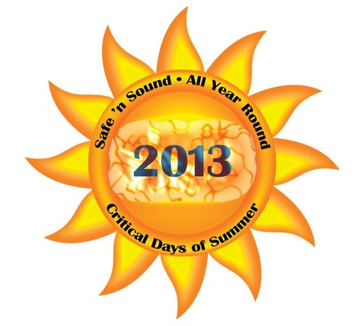 The 2013 Critical Days of Summer campaign kicks off May 24.  This year's theme is "Safe n' Sound - All Year Round." (U.S, Air Force graphic)