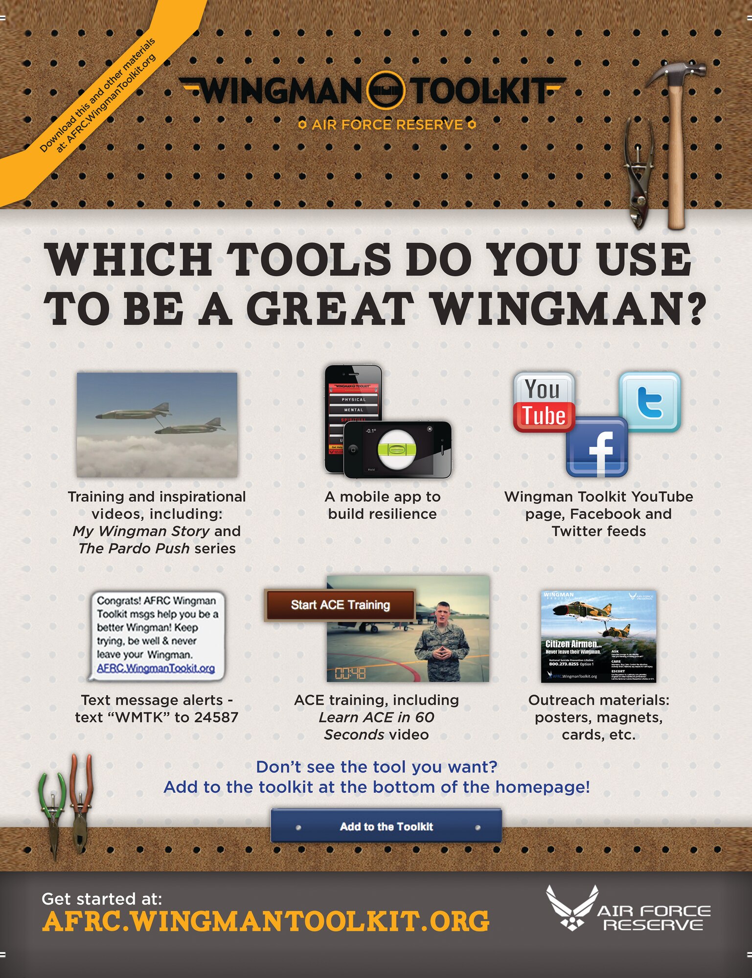 The Wingman Toolkit provides tools and resources to help people become a better wingman.