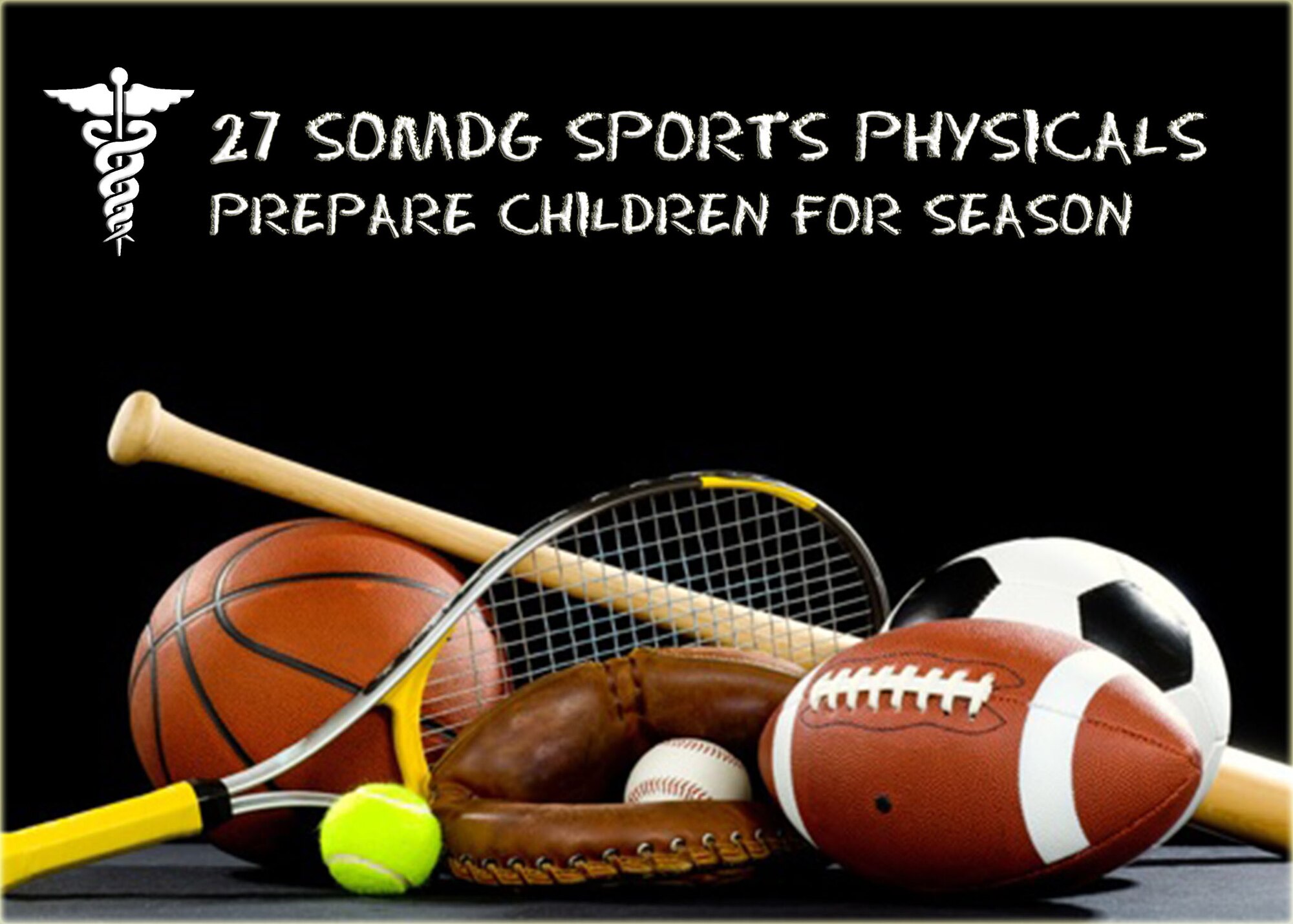 The 27th Special Operations Medical Group at Cannon Air Force Base, N.M., is scheduled to offer sports physicals throughout the 2013 summer. To request a sports physical appointment, please call the 27 SOMDG central appointment line at 575-784-2778, or request an appointment through the MiCare secure messaging system. (U.S. Air Force graphic/Senior Airman Alexxis Pons Abascal)