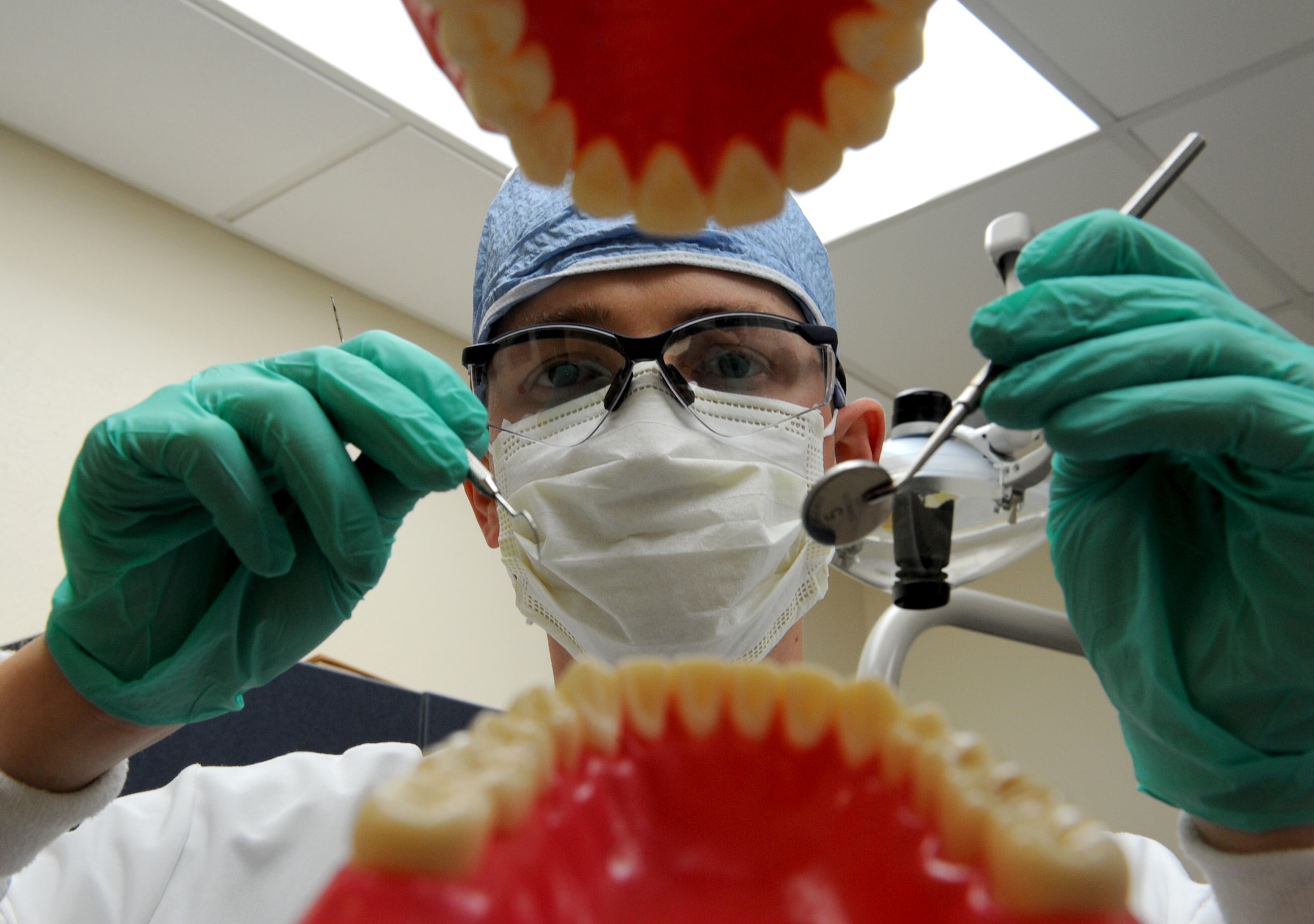The 375th Dental Squadron went through a reaccreditation taken place on May 15, 2013. The reaccreditation is done only every seven years to validate the squadron’s training for the residents and their standards. (U.S. Air Force Photo by Staff Sgt. Maria Bowman)