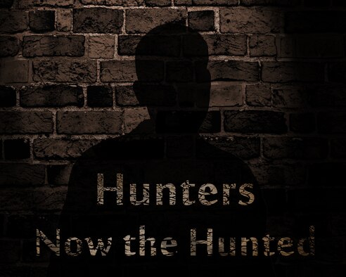 Spotting and successfully prosecuting a sexual offender is sometimes easier said than done according to members of the law enforcement community. However with a healthy dose of vigilance, Airmen can help turn the hunters into the hunted. To report sexual assault, call your local Sexual Assault Prevention and Response Office. (U.S. Air Force graphic by Airman 1st Class Zachary Hada/Released) 
