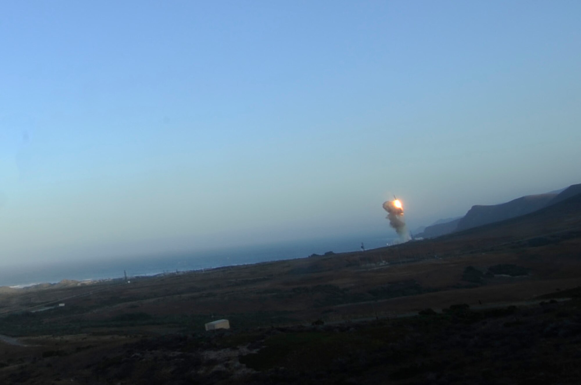 VANDENBERG AIR FORCE BASE, Calif.--An unarmed Minuteman III intercontinental ballistic missile was launched during an operational test at 6:27 a.m. here Wednesday from Launch Facility-4 on north Vandenberg. (U.S. Air Force photo/ Senior Airman Lael Huss)