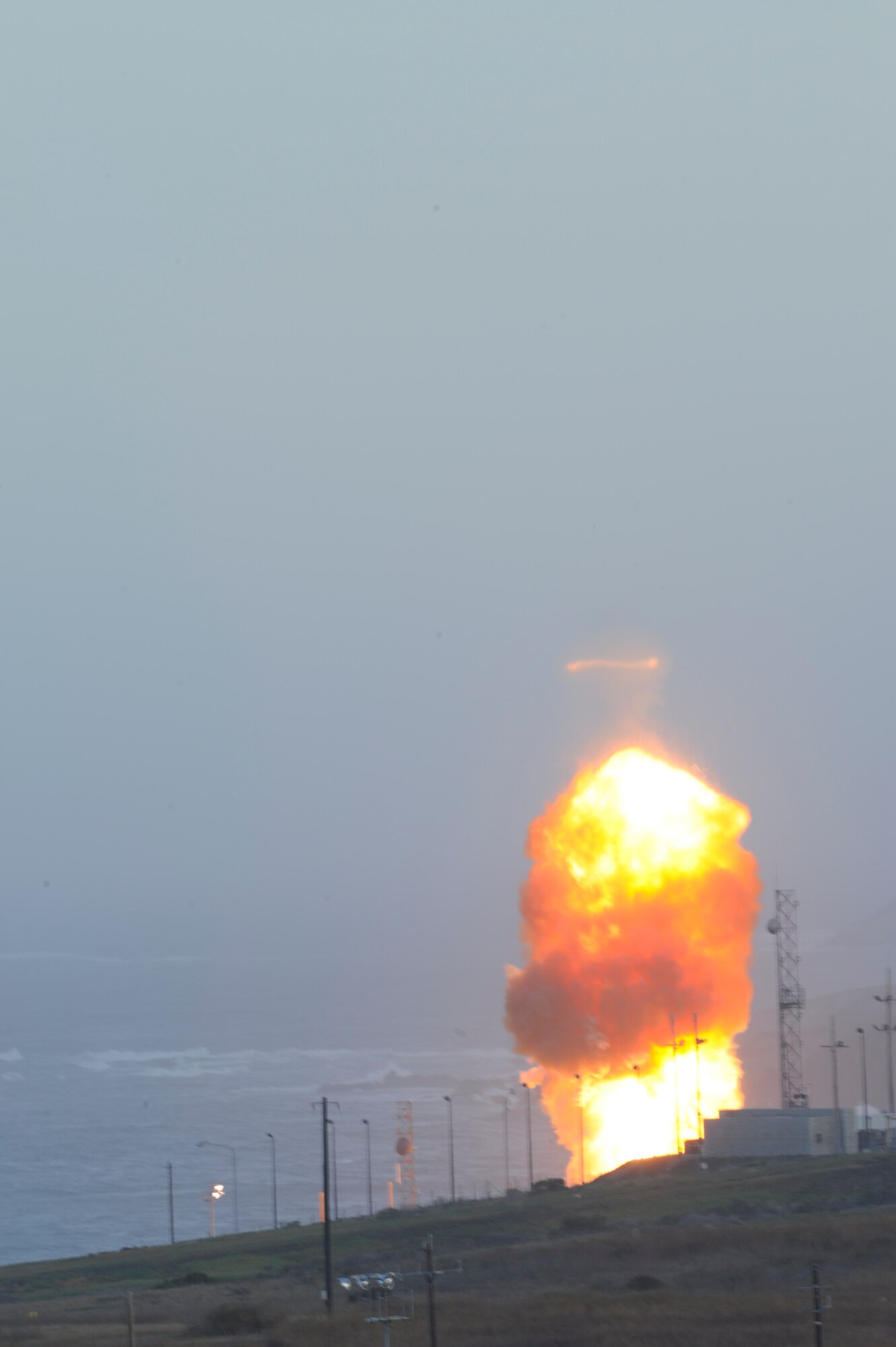 VANDENBERG AIR FORCE BASE, Calif.--An unarmed Minuteman III intercontinental ballistic missile was launched during an operational test at 6:27 a.m. here Wednesday from Launch Facility-4 on north Vandenberg. (U.S. Air Force photo/ Senior Airman Lael Huss)