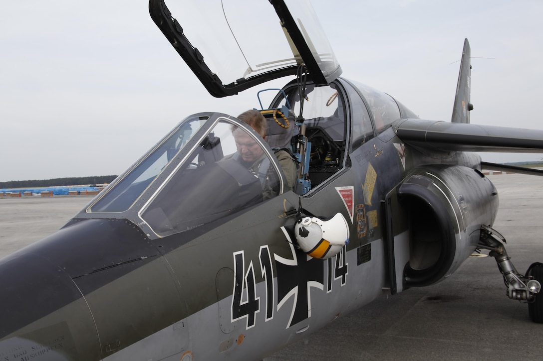 Don Kingrey, a pilot with Air USA, a private contractor company which provides aviation training support for the military, prepares to take off on a flight in support of joint terminal attack control training from Cherry Point May 16. 