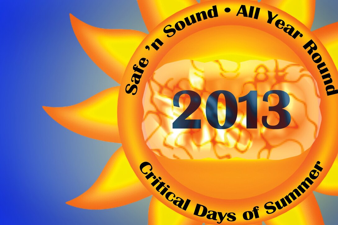 GRISSOM AIR RESERVE BASE, Ind. -- The 2013 Air Force Critical Days of Summer campaign begins May 24 and ends Sept. 3. The CDS campaign was developed to raise awareness of the hazards during the summer season and help all Airmen mitigate them. (U.S. Air Force graphic/Natalie Eslinger)