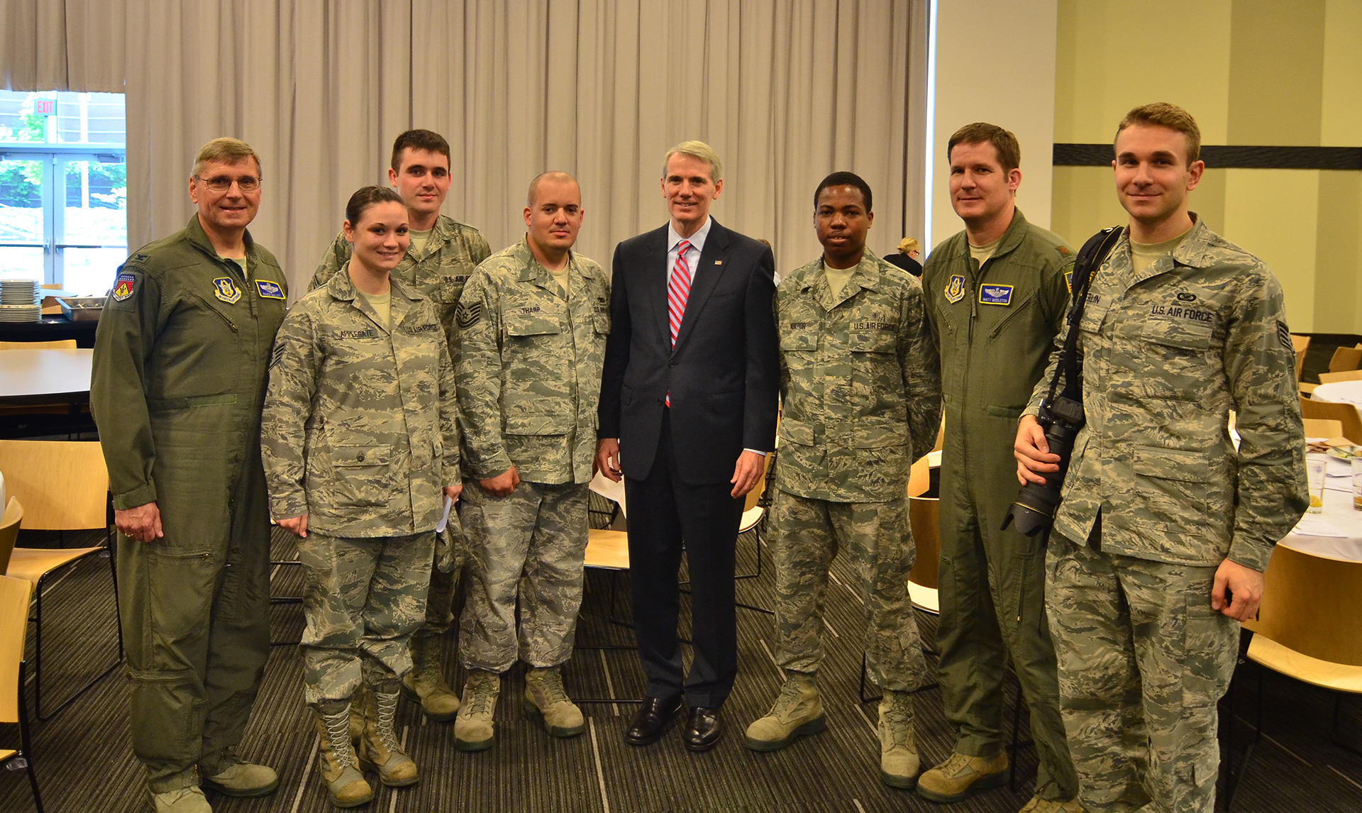 445th Airlift Wing reservists participate in Armed Forces luncheon