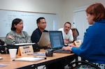 Working group representatives from local, federal, military and civilian agencies join in Vigilant Guard's initial, regional tabletop exercise at the Guam National Guard Barrigada Complex Sept. 12. Vigilant Guard Guam is a multiday, National Guard homeland defense series of exercises designed to enhance the Guam Guard and other agencies' capabilities and abilities to join in an emergency.