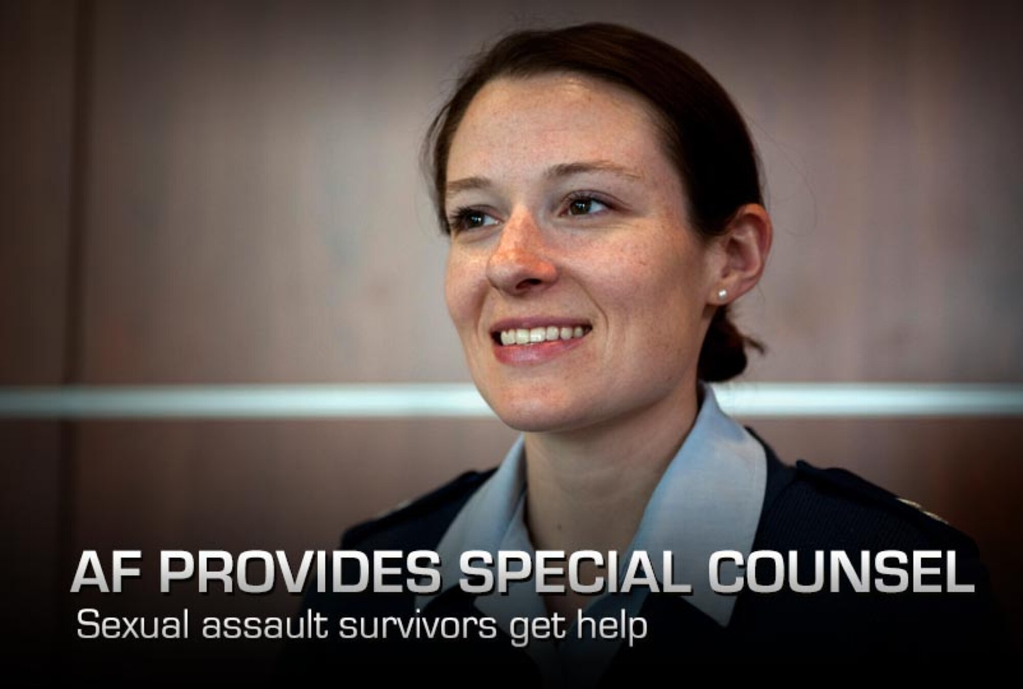 Capt. Allison DeVito is the chief of Victims Issues and Policy branch for Air Force and helps manage the Special Victims' Counsel program. The SVC provides independent legal representation through an assigned Air Force attorney to Airmen, who report they are the victims of sexual assault. (U.S. Air Force Photo by Senior Airman Carlin Leslie)
