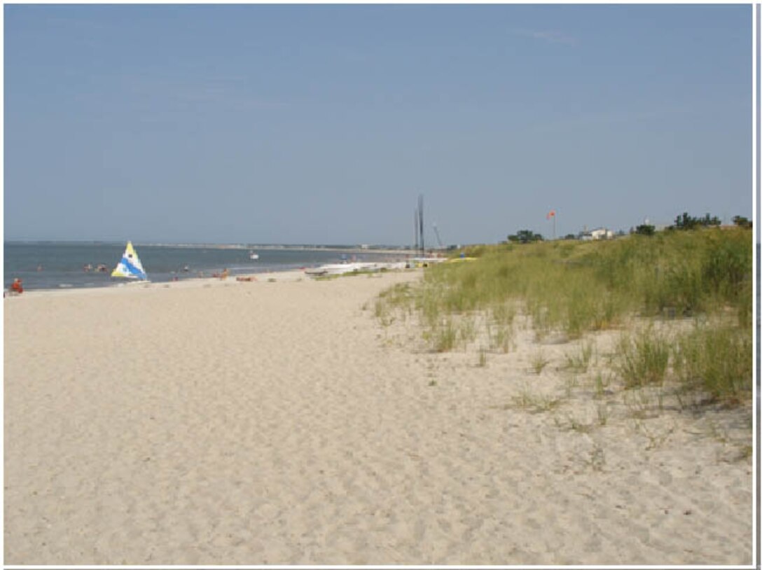 The Roosevelt Inlet-Lewes Beach project includes 1400 feet of beachfill with a 100 foot wide berm and a dune 15 feet above mean sea level.  