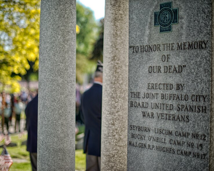 The Spanish American War Memorial located in the Forest Lawn Cemetery, May 27, 2013, Buffalo, NY. This monument is one of many at Forest Lawn memorializing veterans of the U.S military. (U.S. Air Force photo by Tech. Sgt. Joseph McKee)
