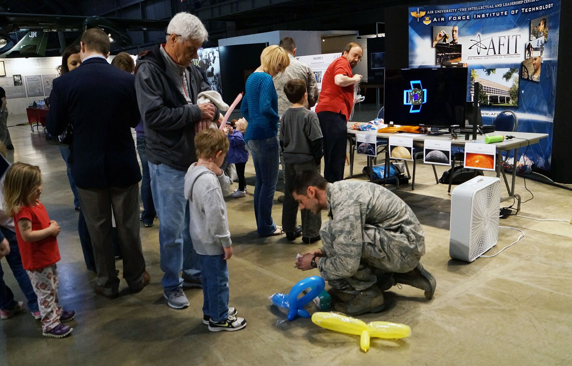 DAYTON, Ohio (05/2013) -- Participants enjoyed a number of hands-on activities during Space Fest on May 4 at the National Museum of the U.S. Air Force. (U.S. Air Force photo by Valerie Kulesza)
