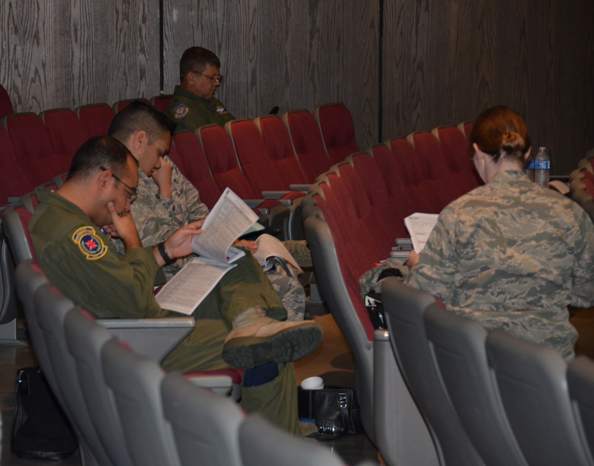 WRIGHT-PATTERSON AIR FORCE BASE, Ohio - The 445th Airlift Wing hosted more than 70 people from various Air Force Reserve Command bases participating in the AFRC FY 13 Fourth Quarter Airlift Allocations Planning Conference May 15 to 16. The conference, held at the National Museum of the United States Air Force, is held every quarter and allows various AFRC units to pick up missions supporting their home station or other AFRC units in need of airlift to various continental United States or overseas bases. Missions picked up at this conference will be added to the fourth quarter flying schedule. (U.S. Air Force photo/Stacy Vaughn)