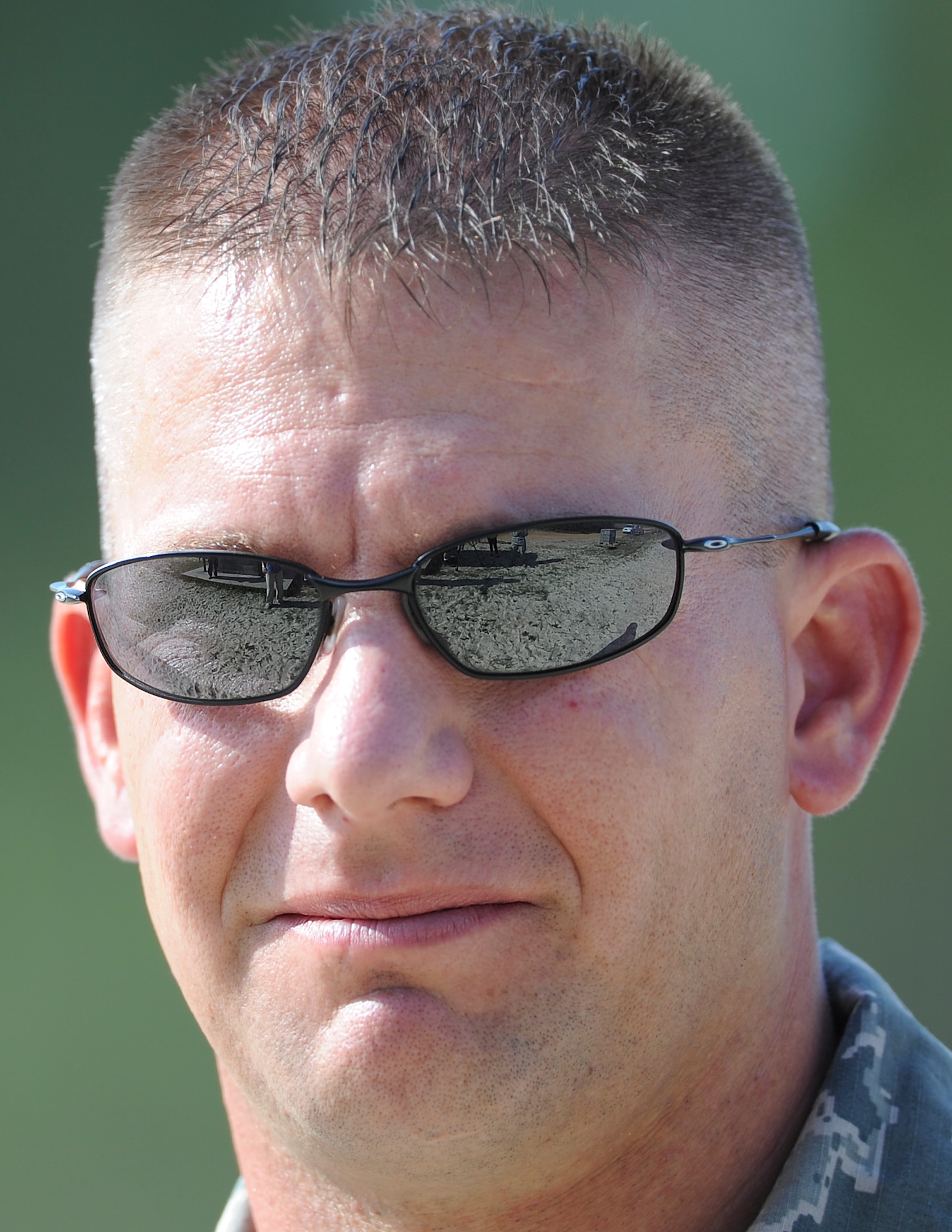 U.S. Air Force Tech. Sgt. Ronald Weymer, a demolition account custodian and noncommissioned officer-in-charge of training for 823rd Rapid Engineer Deployable Heavy Operational Repair Squadron Engineers, listens to the safety brief before demolition training on Hurlburt Field, Fla., May 17, 2013. The training ensures the demolition team is fully capable of base denial operations involving destruction of runways, power plants or any infrastructure and civil engineer operations to remove condemned bridges and buildings.  (U.S. Air Force photo/Airman 1st Class Christopher Callaway)
