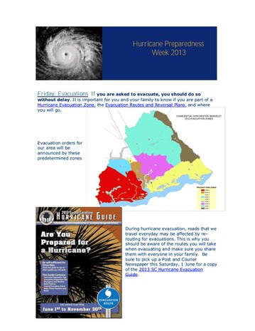 Hurricane Prepardeness Week continues with "Evacuations." When asked to evacuate, do so without delay. (Courtesy Graphic)