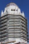 Scaffolding surrounds Joint Base San Antonio-Randolph's most recognizable structure, the Taj Mahal, in preparation for a fresh coat of paint May 13.  ( U.S. Air Force photo by Don Lindsey / Released)