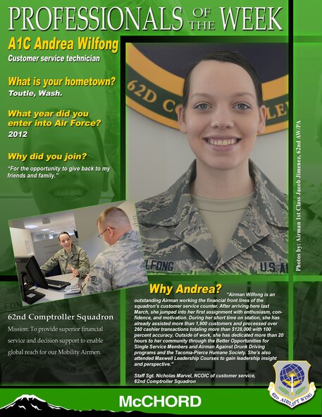 Airman 1st Class Andrea Wilfong (U.S. Air Force graphic/Adamarie Lewis-Page)