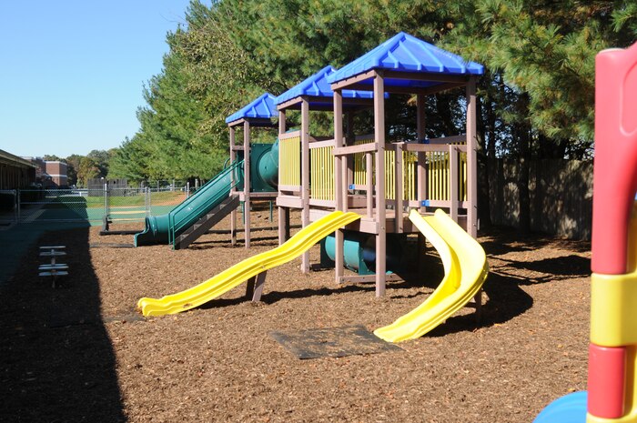 Part of the outdoor play area at Tender Loving Kare Child Care and Learning Center, Newark, Del., Oct. 21, 2013. Families of Delaware National Guard members may enroll their children in affordable, state licensed drill weekend child care at the facility. (U.S. Air National Guard photo by Staff Sgt. Nathan Bright)