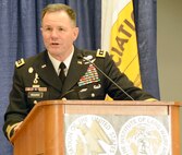 Lt. Gen. Perry Wiggins stressed the importance of building trust among partners within the National Response Framework Oct. 23 during the Association of the United States Army 2013 Annual Meeting and Exposition in Washington, D.C. Wiggins, the commanding general of U.S. Army North (Fifth Army) and senior Army commander for Joint Base San Antonio-Fort Sam Houston and JBSA-Camp Bullis, led a panel discussion on “Enhancing North American Security/Missions at Home. (Army Photo courtesy of US Army North Public Affairs)