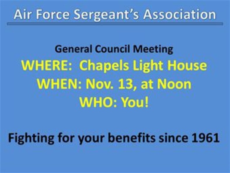 131104 Air Force Sergeants Association Meeting