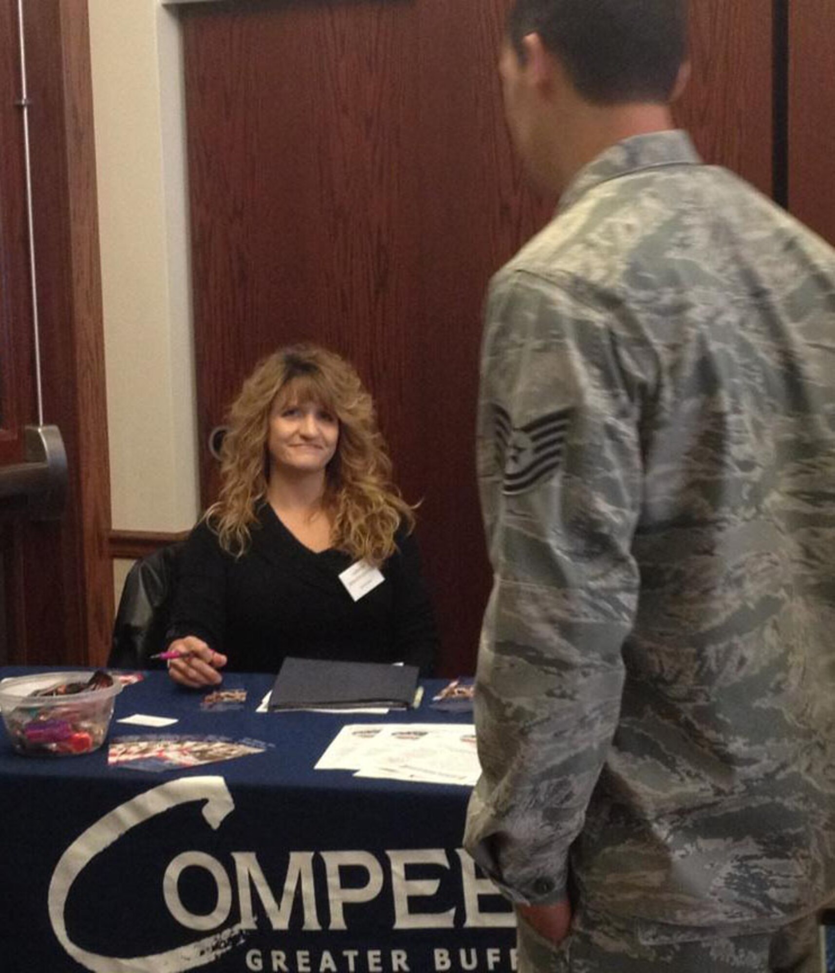 The 914th Airlift Wing held a pre-deployment seminar for more than 100 deploying Airmen and their families, during the Unit Training Assembly November 2-3, here. The members were supplied with information about various military-tailored assets that could support their families while the Airman was deployed. (U.S. Air Force courtesy photo)