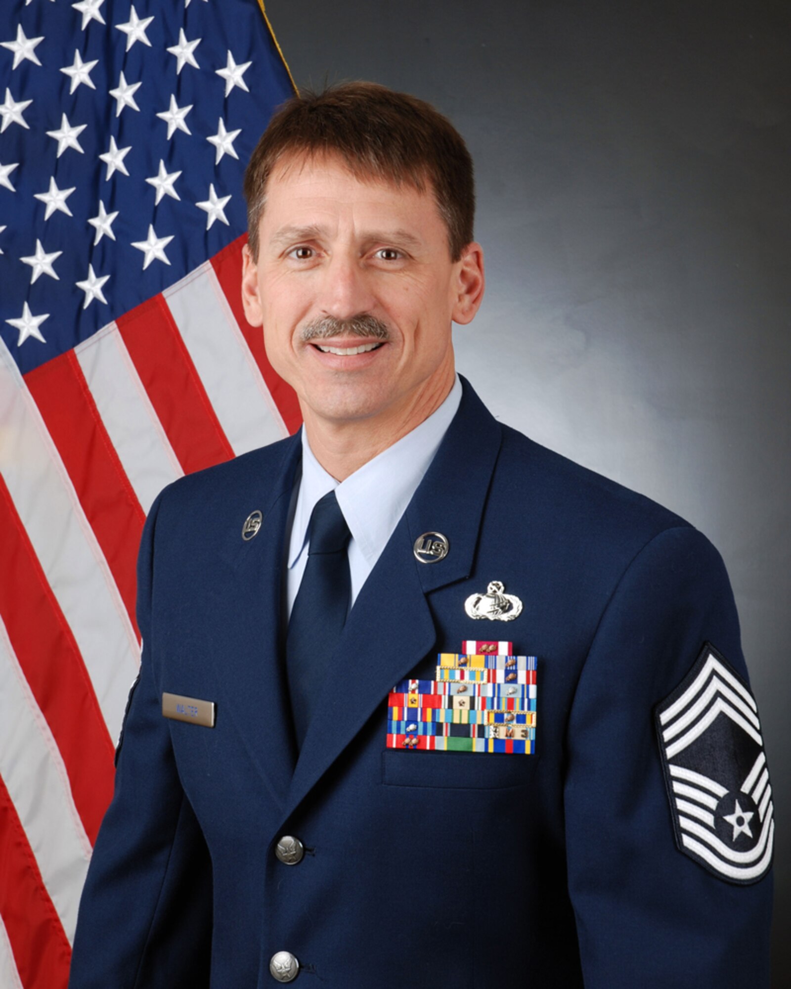 Chief Master Sgt. Robert L. Walter, Jr. is the 94th Force Support Squadron superintendent. He is responsible for the moral, support and welfare of the squadron, which includes Military Personnel and Services. (U.S. Air Force photo/Don Peek)