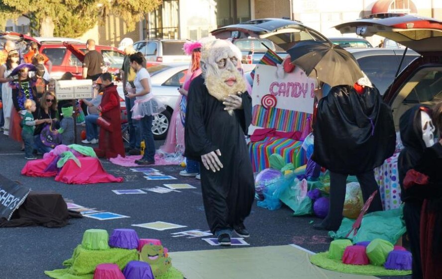 The Haunting the Hill event at The Landing provided a safe way to jump start the Halloween season with a trunk or treat as many participants and volunteers showed up in creative costumes. (Sarah Stoll/Hilltop Times correspondent)