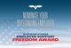 The Employer Support of the Guard and Reserve is accepting nominations for the 2014 Secretary of Defense Employer Support Freedom Award. ESGR encourages guardsmen and reservists, or family members acting on their behalf, to nominate employers by going to www.FreedomAward.mil by Jan. 20.