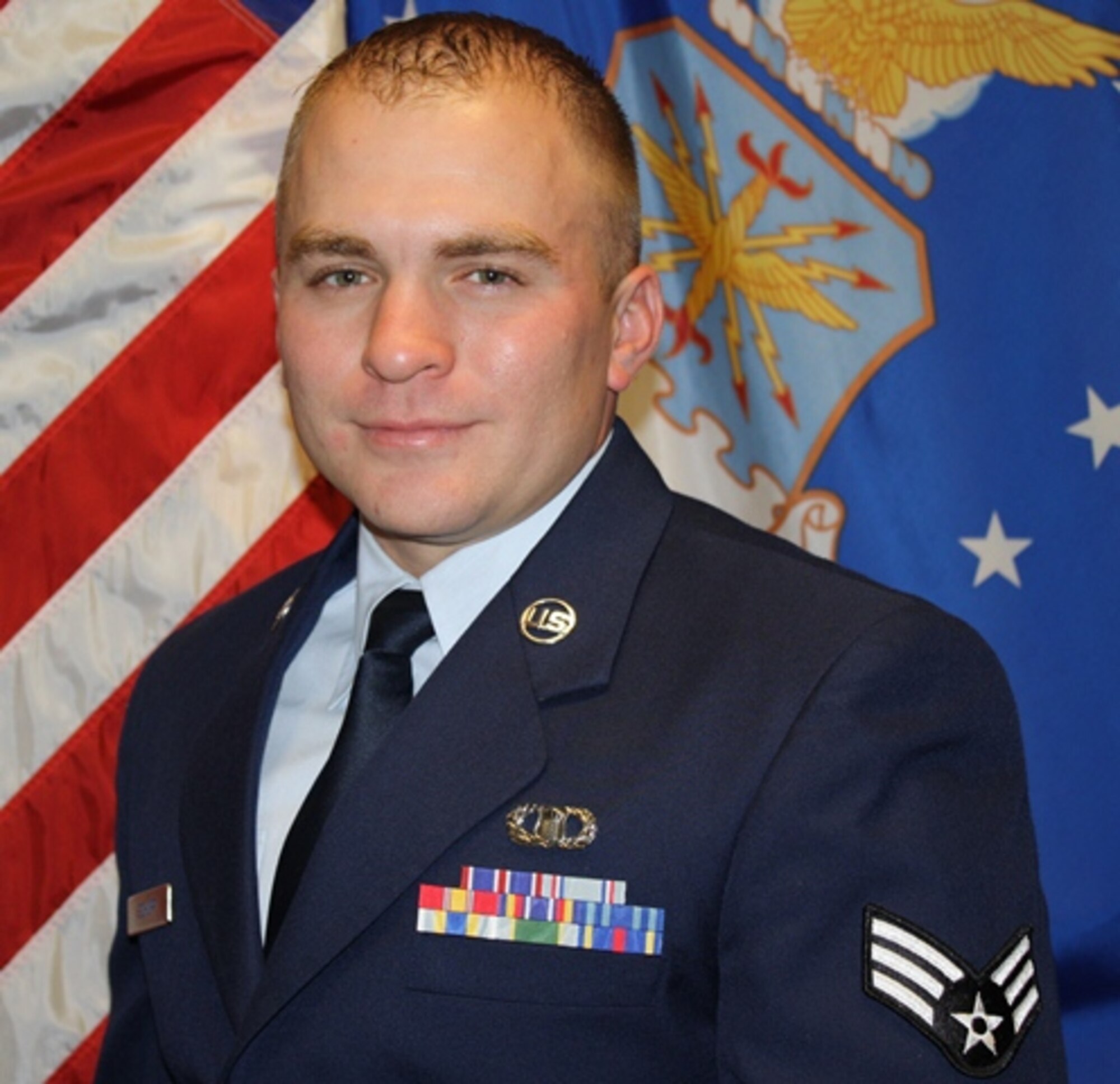 Sheppard Air Force Base Airman Leadership School photo for Senior Airman Travis Schupp, 80th Operations Support Squadron. Schupp was named Class 14-1's John L. Levitow Award winner as the top graduate during ALS graduation Nov. 7, 2013. (U.S. Air Force courtesy photo)