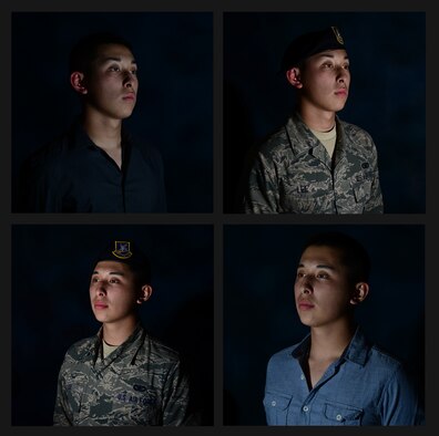 Airmen 1st Class Ja and Woo Lee, 20 year-old identical twins from Fresno, Calif., are defenders with the 31st Security Forces Squadron. The brothers not only enlisted together, but completed basic and technical training and are both now assigned to Aviano. Both are defenders with the 31st Security Forces Squadron. (U.S. Air Force photo illustration/Senior Airman Michael Battles)
